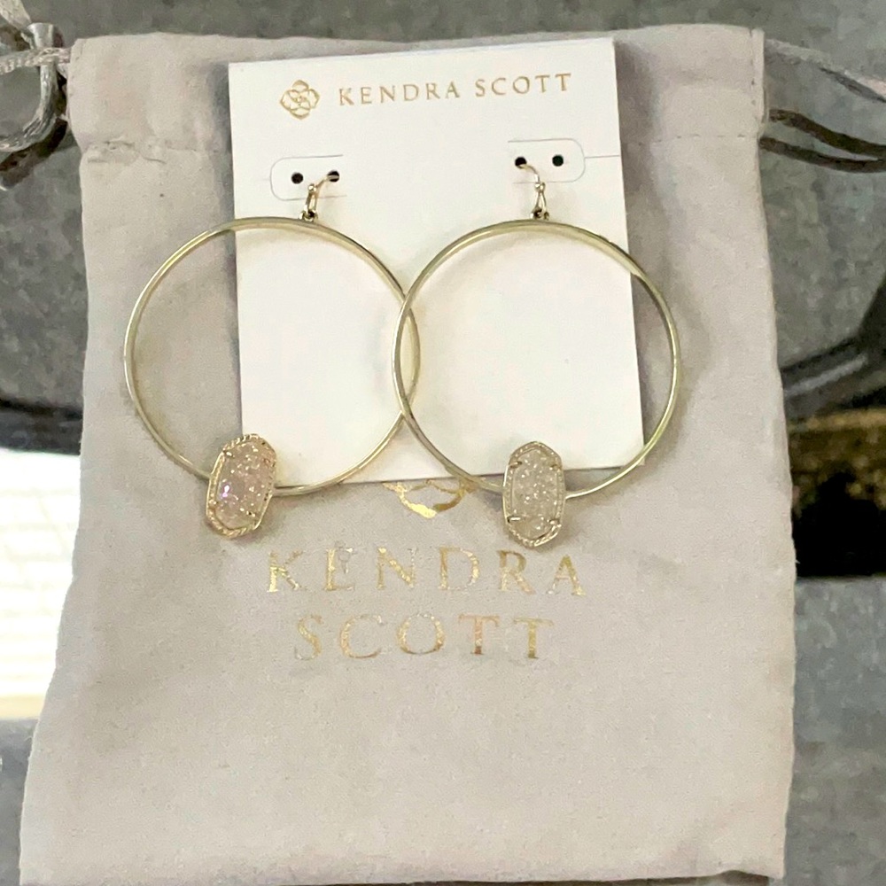 Kendra Scott gold earrings
